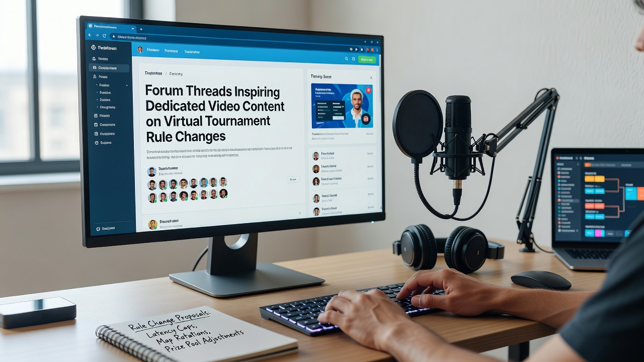 Video screenshot van analyse over virtuele toernooi regel aanpassingen