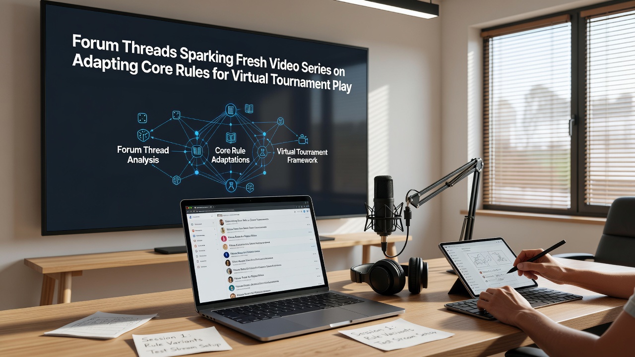 Video-opnames van aangepaste toernooiregels in virtuele omgeving