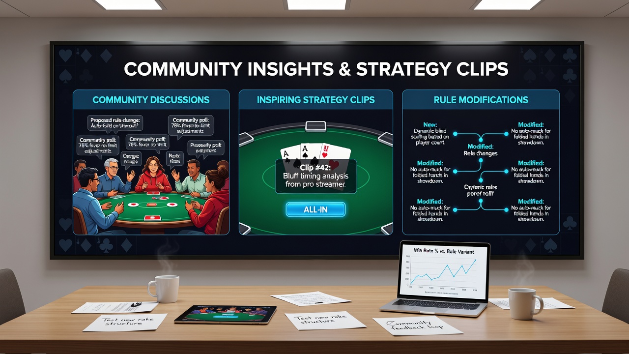 Analyse van poker strategieclips en community inzichten